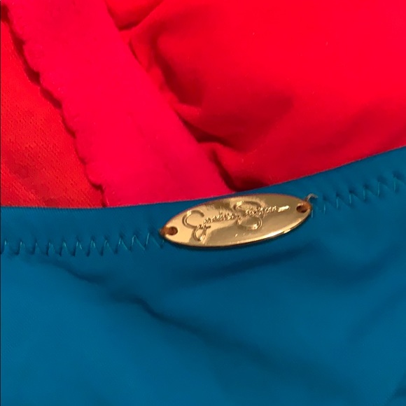 Jessica Simpson One Piece Fringe Bathing Suit - Picture 7 of 8